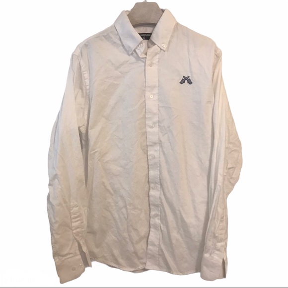 Chainsaw Shirt Button Down White Small Embroidered - Picture 16 of 16